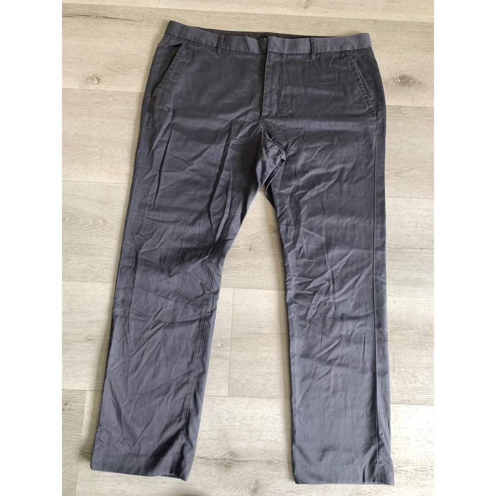 Bonobos Friday Chino Pants‎ Mens 38x30 Dark Gray Charcoal Cotton Straight Leg